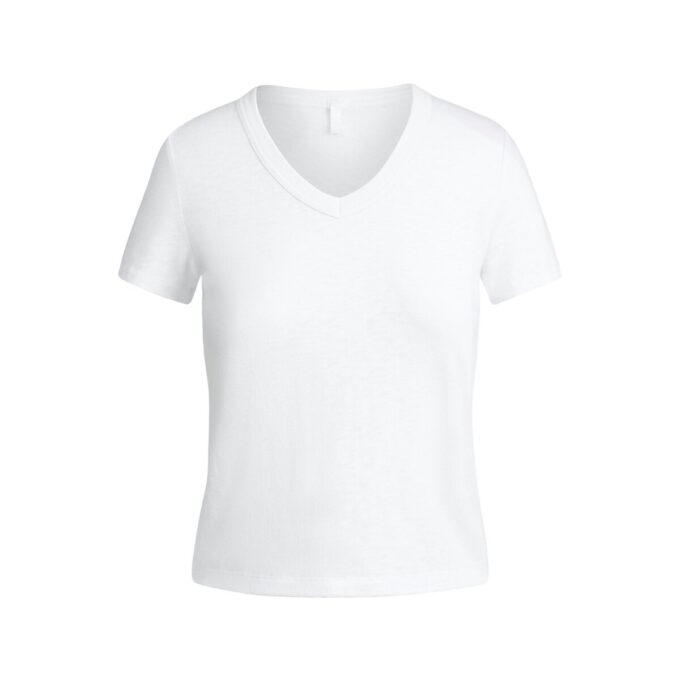 BABY T-SHIRT MED V-HALS I JERSEY