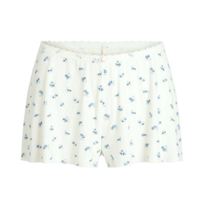 BLØDT LOUNGE-SÆT MED BLONDE-CAMI OG SHORTS