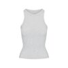 BOMULDSRØD TANKTOP MED RUND HALS