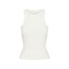 BOMULDSRØD TANKTOP MED RUND HALS