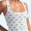 BOMULDSRIBBE TANKTOP MED 3 STK.