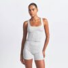 BOMULDSRIBBE TANKTOP MED 3 STK.