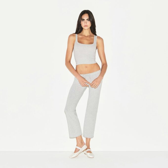 BOMULDSRIBBE TANKTOP MED 3 STK.