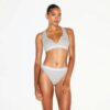 BOMULDSRIBBEDE BRALETTE MED SPLIT NECK
