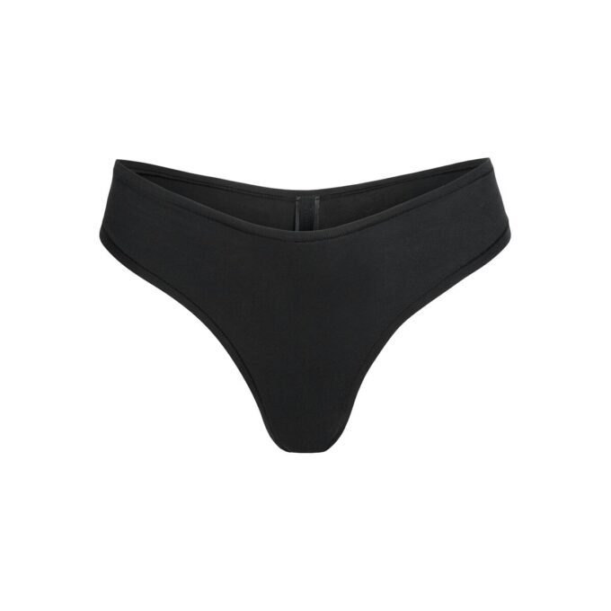 BOMULDSSTRØJE DYPPET THONG