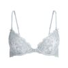 BRODERET LINGERIE FRONTLUKKET UFORERT BH