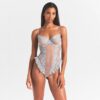 BRODERET LINGERIE UFOREDE SKRIDTFRISTET TEDDY