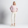 BØRSTET ALPACA-TRØJE MED CREWNECK-HALS