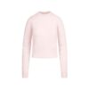 BØRSTET ALPACA-TRØJE MED CREWNECK-HALS