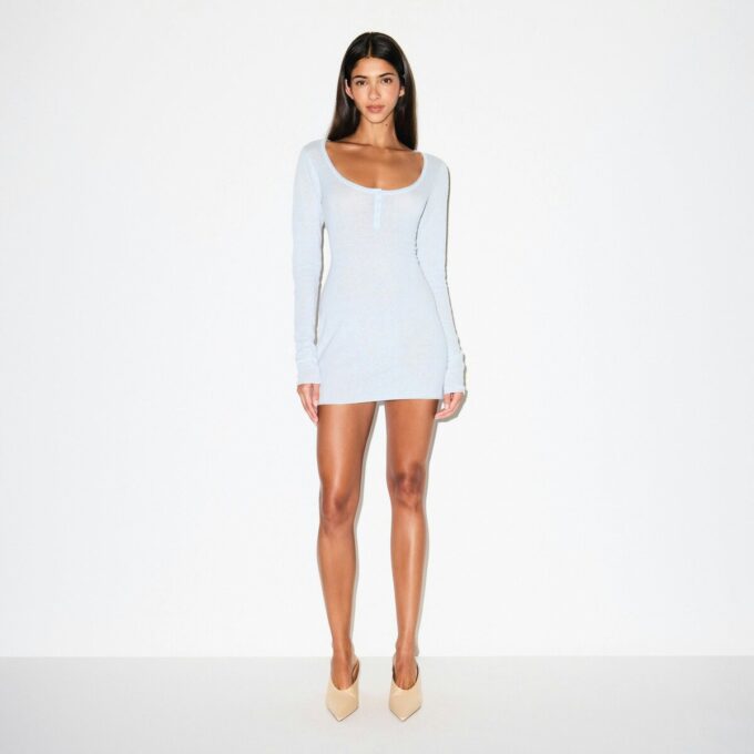 FJERLETT KASHMERE HENLEY MINI KJOLE