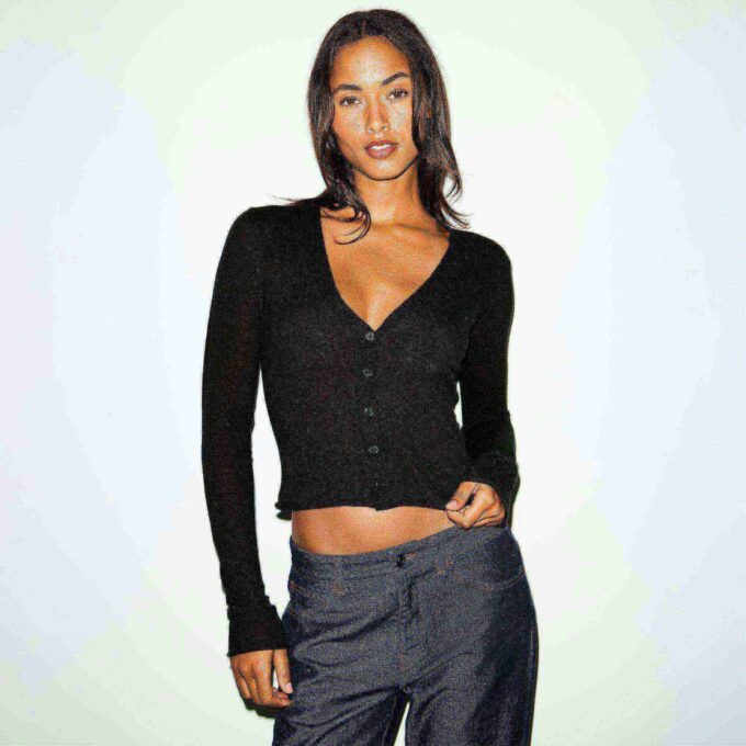 FJERLETT KASHMERECARDIGAN