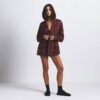 FLANEL SLEEP OVERSIZED HÆTTET SKJORTE MED KNAPPER