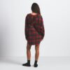 FLANEL SLEEP OVERSIZED HÆTTET SKJORTE MED KNAPPER