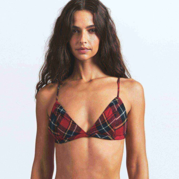 FLANEL SØVN TREKANT BRALETTE