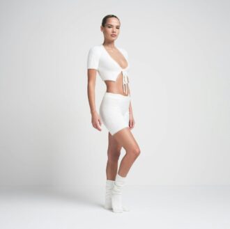 FUZZY KNITS CROP TOP OG SHORTS SÆT