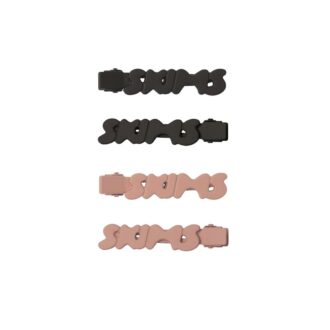 GETTING READY ACCESSORIES MATTE LOGO HÅRKLÆMPER UDEN KRØL 4-PAK
