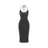 HALTEKJOLE MED RHINESTEN-STRIKKET HALTEKJOLE I MIDI-SLIP