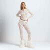 HENLEY- OG LEGGINGSÆT MED RIBBEDE BOMULD