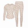 HENLEY- OG LEGGINGSÆT MED RIBBEDE BOMULD