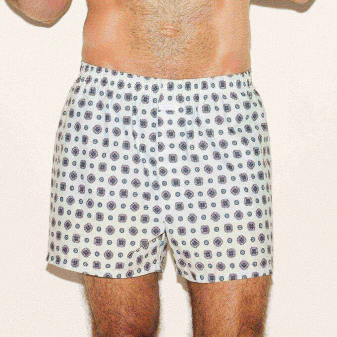 HERRE BOXERSKOR I BOMULD POPLIN