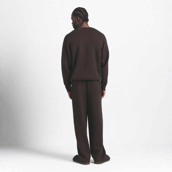 Herresweater i bomuldsstrik