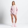 HYGGELIG LET OVERSIZERET KABELSTRIKKET TRØJE MED CREWNECK