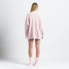 HYGGELIG LET OVERSIZERET KABELSTRIKKET TRØJE MED CREWNECK