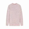 HYGGELIG LET OVERSIZERET KABELSTRIKKET TRØJE MED CREWNECK