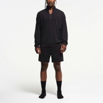 JERSEY LOUNGE HERRE AFSLAPPET KVARTLYNLÅS PULLOVER