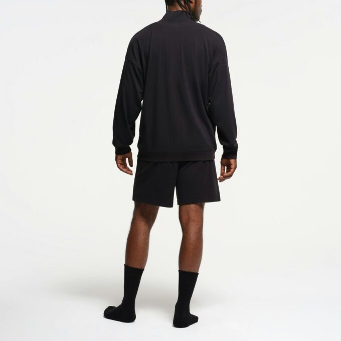 JERSEY LOUNGE HERRE AFSLAPPET KVARTLYNLÅS PULLOVER