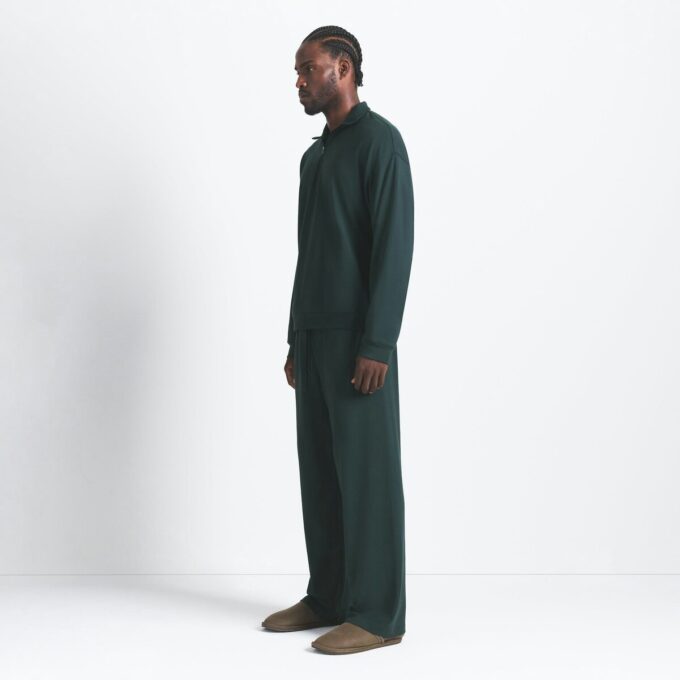JERSEY LOUNGE HERRE AFSLAPPET KVARTLYNLÅS PULLOVER
