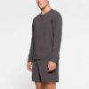 JERSEY LOUNGE HERRE AFSLAPPET LANGERMET T-SHIRT