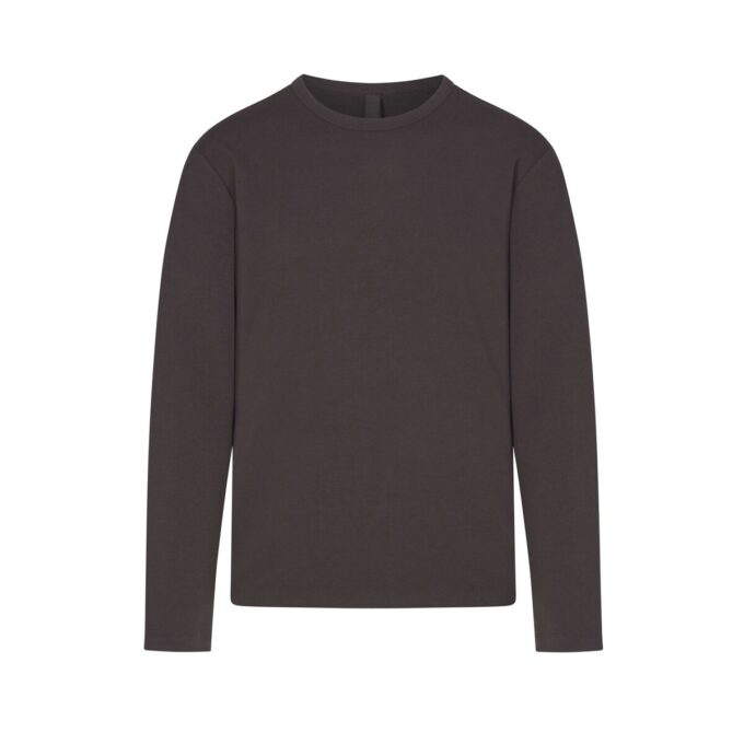 JERSEY LOUNGE HERRE AFSLAPPET LANGERMET T-SHIRT