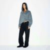 KÆRESTEFLEECE OVERSIZED HÆTTETRØJE MED LYNLÅS