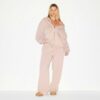 KÆRESTEFLEECE OVERSIZED HÆTTETRØJE MED LYNLÅS