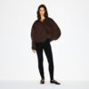 KÆRESTEFLEECE OVERSIZED HÆTTETRØJE MED LYNLÅS