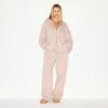 KÆRESTEFLEECE OVERSIZED HÆTTETRØJE MED LYNLÅS