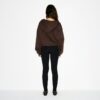 KÆRESTEFLEECE OVERSIZED HÆTTETRØJE MED LYNLÅS