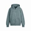 KÆRESTEFLEECE OVERSIZED HÆTTETRØJE MED LYNLÅS