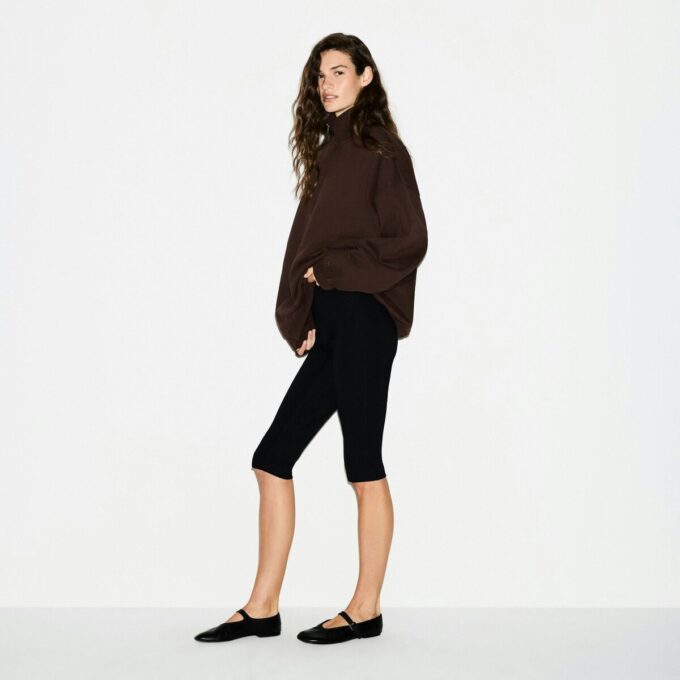 KÆRESTEFLEECE OVERSIZED HALV LYNLÅS