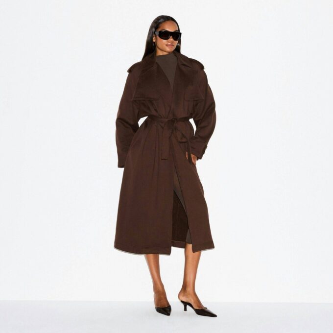 KÆRESTEFLEECE OVERSIZED TRENCHCOAT