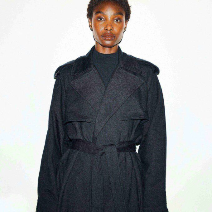 KÆRESTEFLEECE OVERSIZED TRENCHCOAT