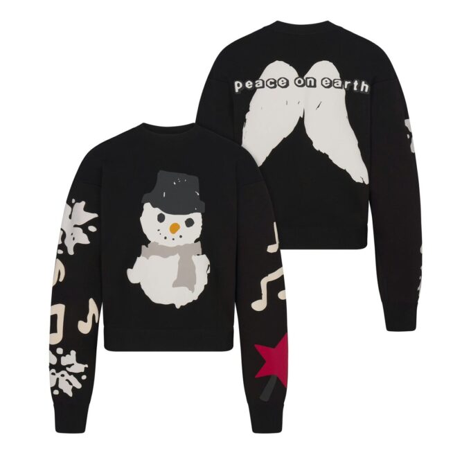 KAKTUS PLANTE FLEA MARKET X SKIMS BOMULDSFLEECKE CREWNECK