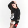 KAKTUS PLANTE FLEA MARKET X SKIMS BOMULDSFLEECKE CREWNECK