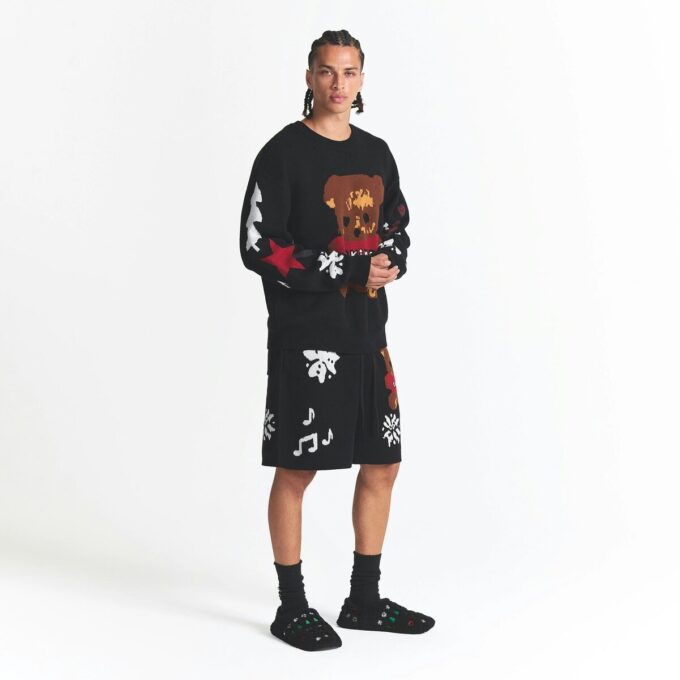 KAKTUS PLANTE FLEA MARKET X SKIMS BOMULDSSTRIK HERRE INTARSIA SHORTS