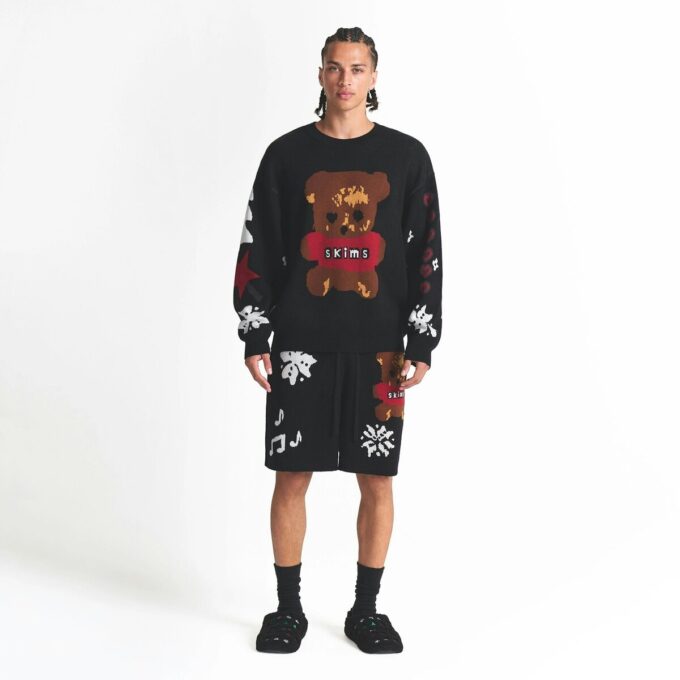 KAKTUS PLANTE FLEA MARKET X SKIMS BOMULDSSTRIK HERRE INTARSIA SHORTS