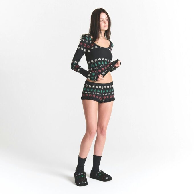 KAKTUS PLANTE FLEA MARKET X SKIMS SKIMS SLEEP SCOOP NECK SÆT