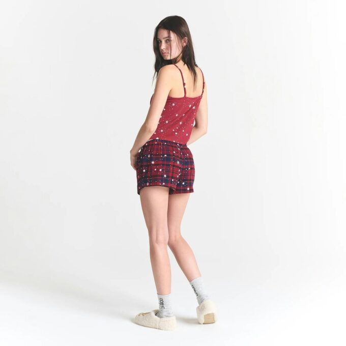 KAKTUS PLANTE FLEA MARKET X SKIMS SKIMS SØVN BLONDE TANKE OG FLANEL SHORTS SÆT