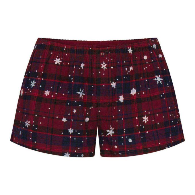 KAKTUS PLANTE FLEA MARKET X SKIMS SKIMS SØVN BLONDE TANKE OG FLANEL SHORTS SÆT