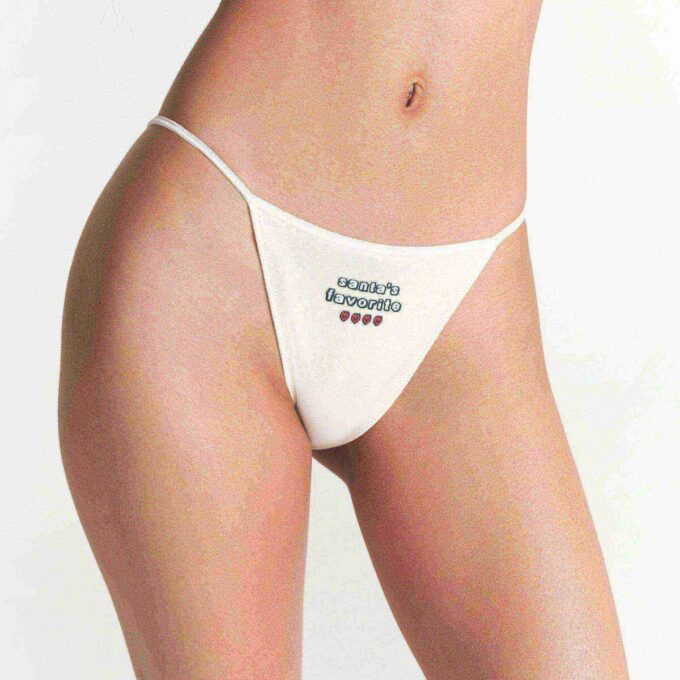 Kaktusplante Flea Market X Skims Bomuldsjersey String Bikini 5-pak